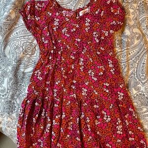 3/$12 Cat & Jack Pink and Red Floral Dress